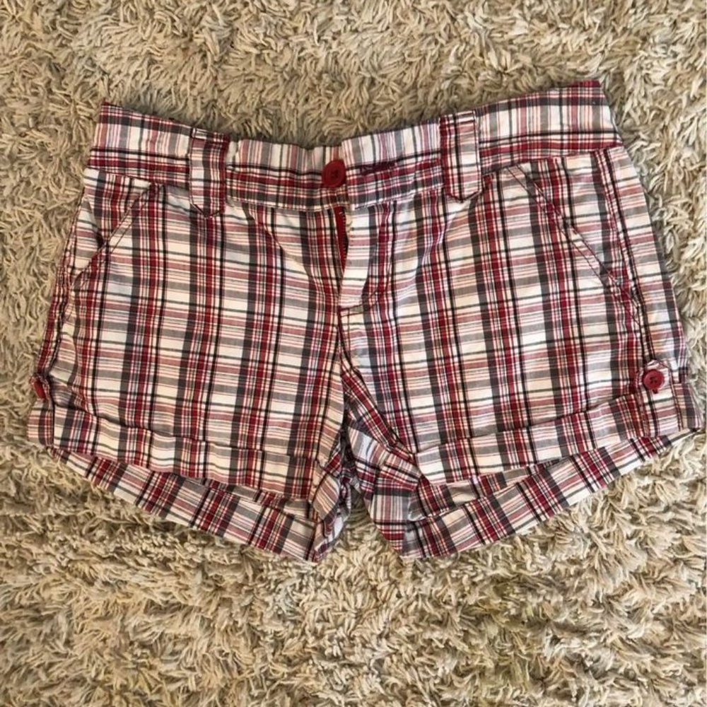 Red Plaid Shorts